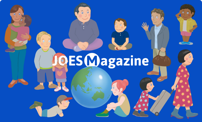 JOES Magazineのイラスト、世界中の親子